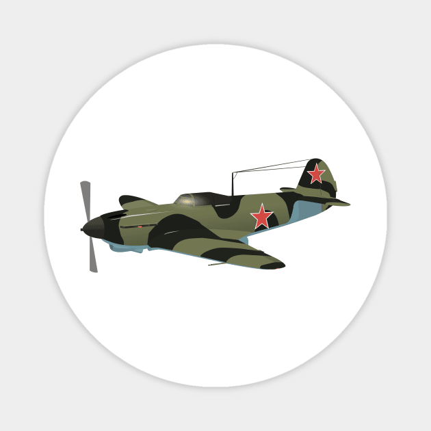 Yak-1 Soviet WW2 Fighter Aircraft Magnet by NorseTech